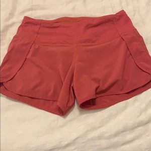 Red Lululemon Shorts